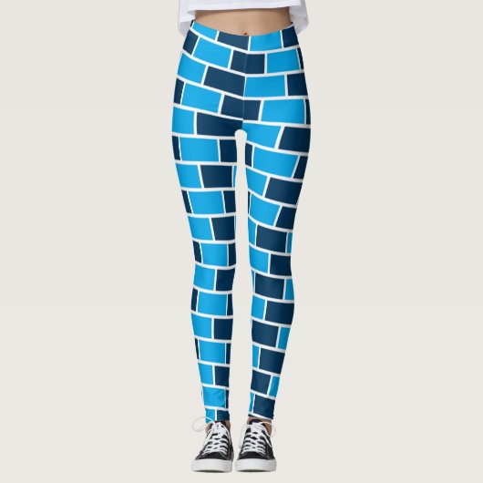 Leggings Briques bleues (Devant)