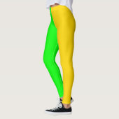 Leggings Brite vert et jaune-or gras (Gauche)