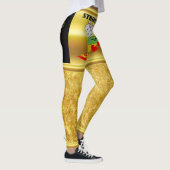 Leggings Broches de quilles et boule avec le mot STRIKEOLOG (Droite)