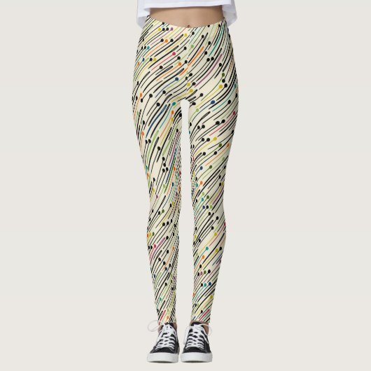 Leggings broches et aiguilles multiples (Devant)