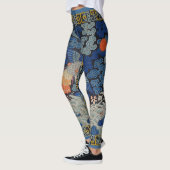 Leggings Broderie chinoise bleu d'oiseau Vintage (Gauche)