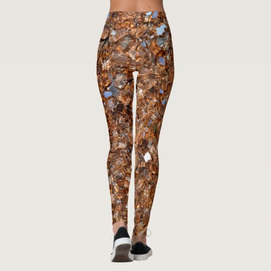 Leggings Bronze Glitzy Golden Sparkam (Dos)