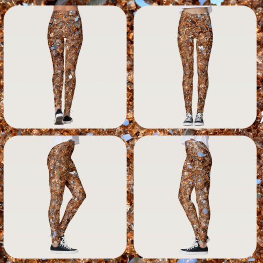 Leggings Bronze Glitzy Golden Sparkam