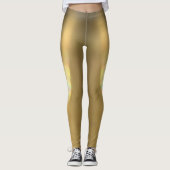 Leggings Bronze Golden Pewer brillant Chic Glam Or (Devant)