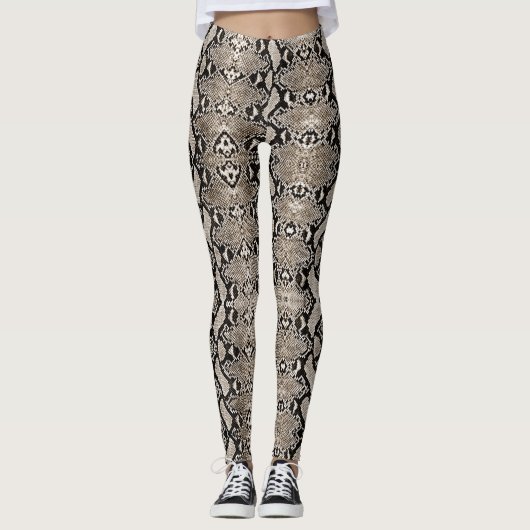 Leggings Bronze Python Snakeskin (Devant)