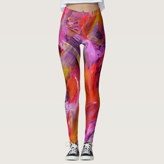 Leggings Brosse rouge (Devant)