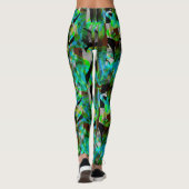 Leggings Brosses modernes Abstraites (Dos)