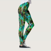 Leggings Brosses modernes Abstraites (Droite)