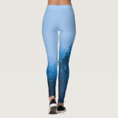 Leggings Brouillard sur la forêt couverte de neige au lac B (Dos)