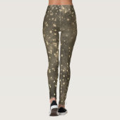 Leggings Brown ciel étoile étoile or étoile motif (Dos)