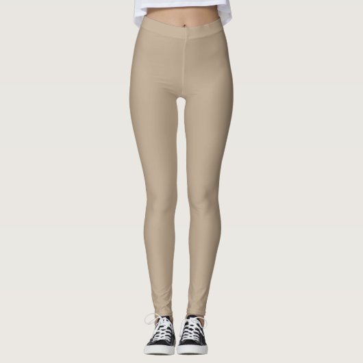 Leggings brown design sport women (Devant)