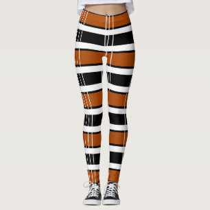 Leggings Brown et blanc