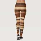 Leggings Brown et blancs - élégant, confortable (Dos)