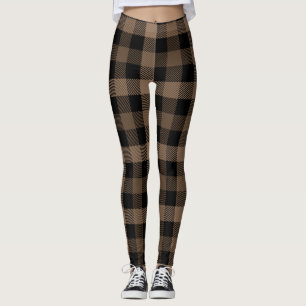 Leggings Brown et noir En vichy berger's Plaid