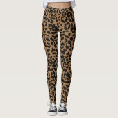 Leggings Brown Leopard Safari (Devant)