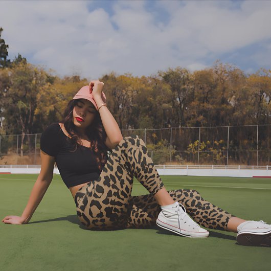 Leggings Brown Leopard Safari