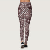 Leggings Brown, motif de fleurs (Dos)