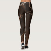 Leggings Brown, noir et gris (Dos)