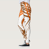 Leggings Brown, orange, couleurs Boho Abstrait (Gauche)