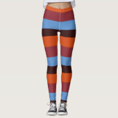 leggings Brown, orange et bleus (Devant)