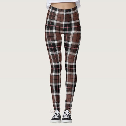 Leggings Brown Plaid (Devant)