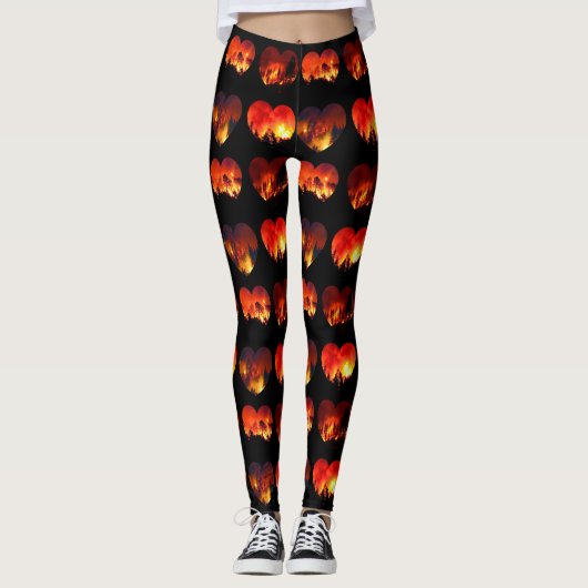 Leggings Brûler Amour Forêt BrûlerLégendes (Devant)