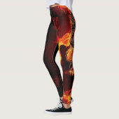 Leggings Brûler les flammes de guitare Feu de la musique du (Gauche)