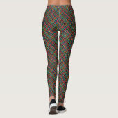 Leggings Brûlure graphique tissée colorée (Dos)