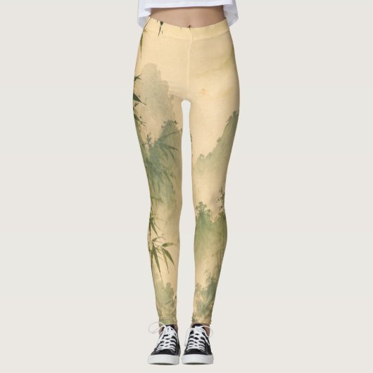 Leggings Brume de bambou sage (Devant)