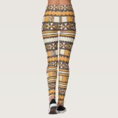 Leggings brun aztèque (Dos)