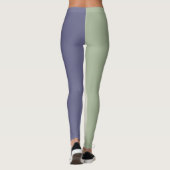 Leggings Brun Vert et Rayures Violettes (Dos)
