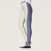Leggings Brun Vert et Rayures Violettes (Gauche)