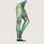 Leggings Brunette Princess : Aquarelle de la forêt de fées (Droite)