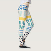 Leggings Brush Strokes : Abstrait Fun sans couture (Droite)