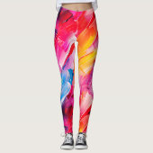 Leggings brush strokes pattern 2 (Devant)