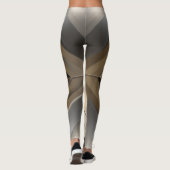 Leggings Brushed Metallic Geometric Diamond Pattern (Dos)