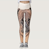 Leggings Bruxelles Griffon Smooth Painting Original Chien A (Devant)