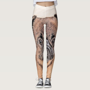 Leggings Bruxelles Griffon Smooth Painting Original Chien A