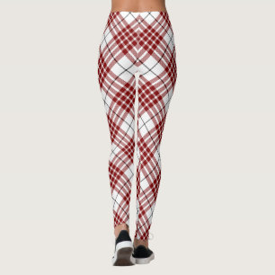 Leggings Buchanan tartan rouge blanc plaid