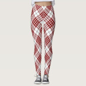 Leggings Buchanan tartan rouge blanc plaid (Devant)