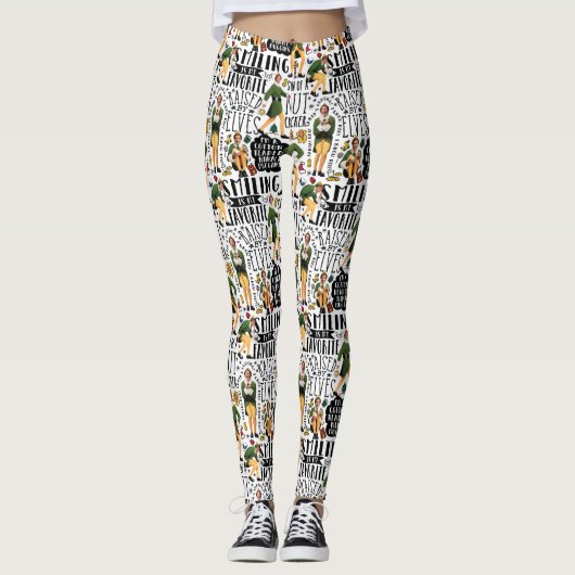 Leggings Buddy le Motif de devis Elf (Devant)