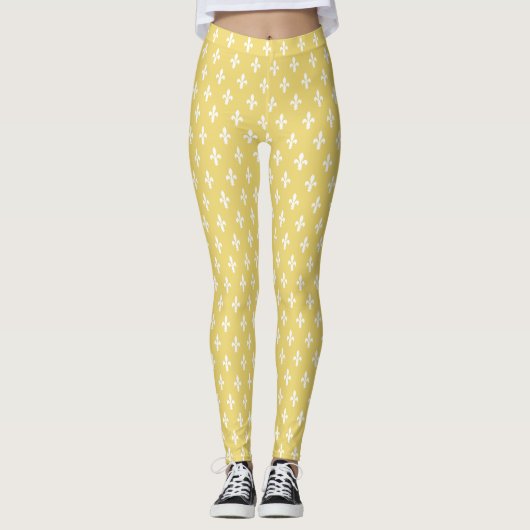 Leggings Buff Fleur de Lys victorienne (Devant)