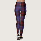 Leggings Buffalo plaid navy blue red (Dos)