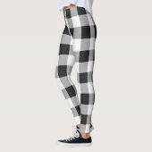Leggings Buffle Blanc Noir En vichy Vérifier Les Vacances P (Gauche)