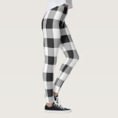 Leggings Buffle Blanc Noir En vichy Vérifier Les Vacances P (Droite)