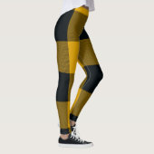 Leggings Buffle jaune et noir Plaid À damiers (Droite)