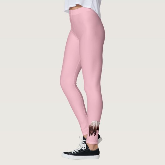Leggings Buffle rose unique (Gauche)