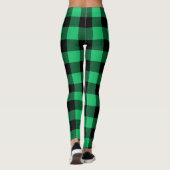 Leggings Buffle vert et noir En vichy Holiday Le (Dos)
