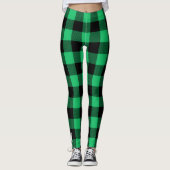 Leggings Buffle vert et noir En vichy Holiday Le (Devant)