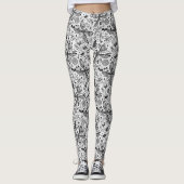 Leggings Bugs de Doodle sur bleu foncé (Devant)